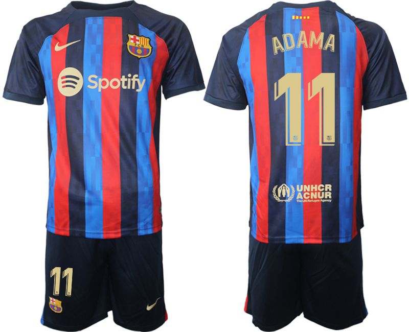 Men 2022-2023 Club Barcelona home blue #11 Soccer Jersey